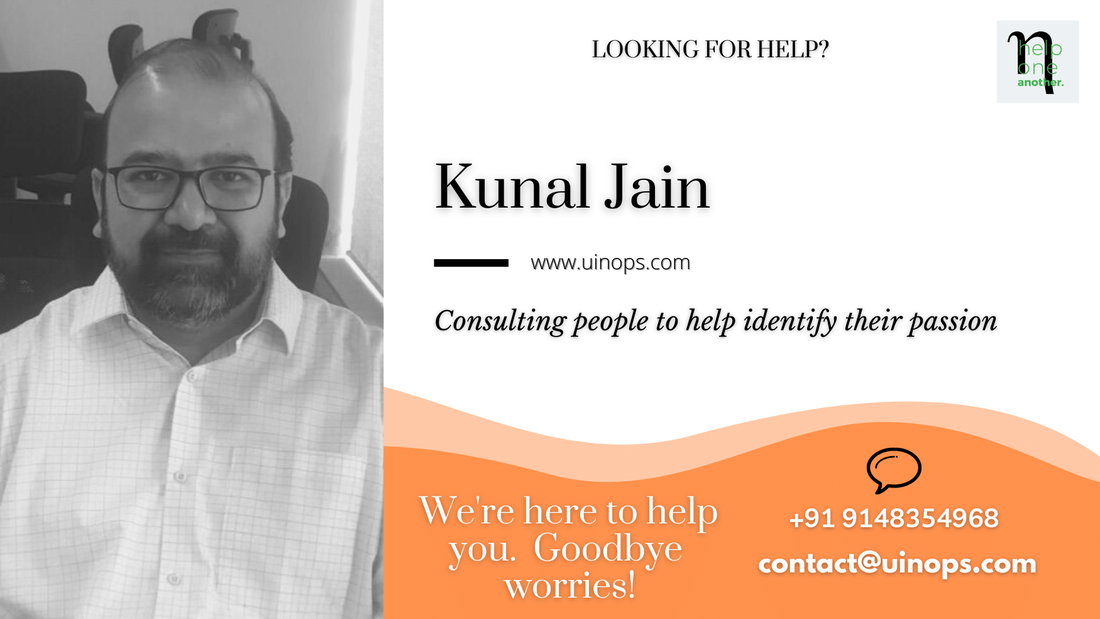 Kunal Jain | UA140423 - Consulting people to help identify their passion
